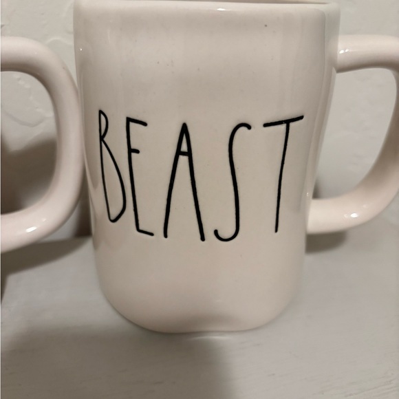Rae Dunn Beauty and Beast Mugs - Picture 3 of 5